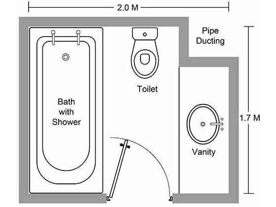 Hotel bathroom design with bath