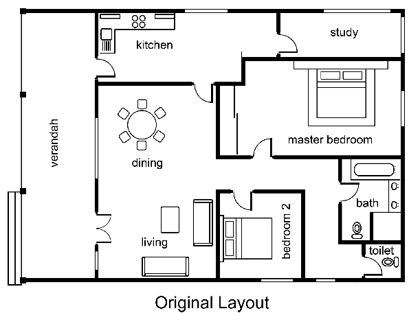 House layout before remodel