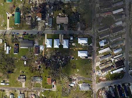 Houses that survived hurricane Michael