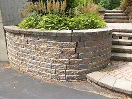 A failed retaining wall