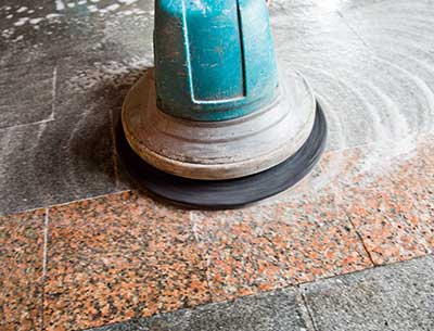 Surface finishing and Polishing of Terrazzo
